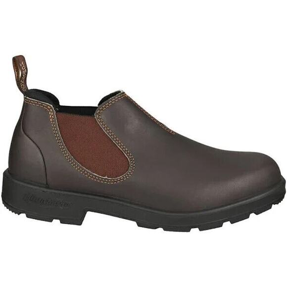 Blundstone NEW Stout Brown Leather Low-Cut Chelsea Shoe Boots Size 4.5 AU 7.5 US